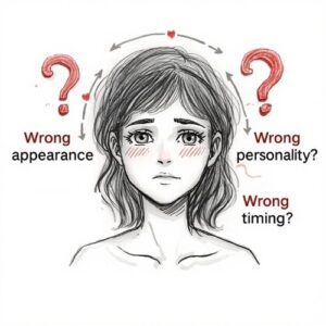 Can a Soulmate Drawing Be Wrong? What If the Sketch Doesn't Match? 6 sketch of a woman with three questions