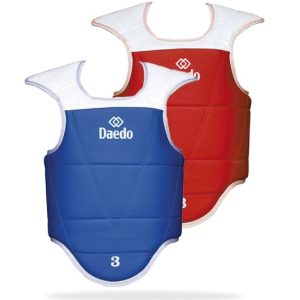 Protector Pecho Taekwondo Reversible - Azul / Rojo
