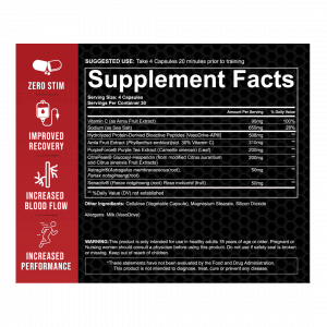 Citra Pump 120 Capsules Supp Facts