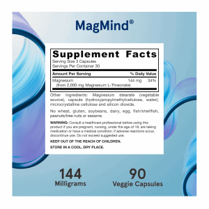 MagMind Brain Supp facts