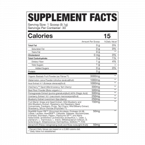 REDS SUPERFOOD REDS POWDER SUPP FACTS