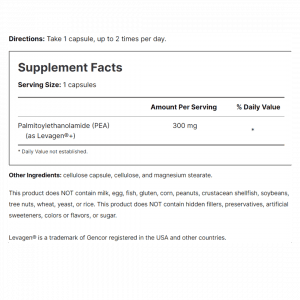 PEA UltraTM Supp Facts