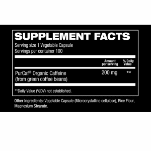PURCAF ORGANIC CAFFEINE HOSSTILE SUPP