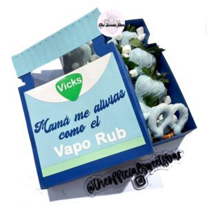 Archivo digital para cortar y armar  caja en forma de vick dia de la madre con soporte para chocolates ferrero