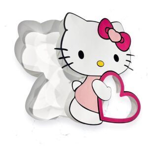 Archivo para cortar y armar caja en forma de kitty san valentin