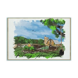 Running Horse Farm Postcard