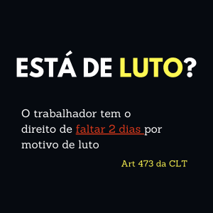 Está de luto?
