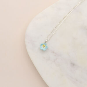 Dainty Forget Me Not Necklace