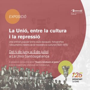 Cartell 4 de juny exposició cultura i repressió