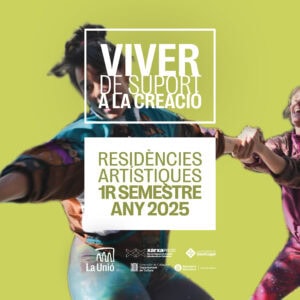 Cartell 8a convocatòria de residències artístiques del viver de La Unió (vuitena)