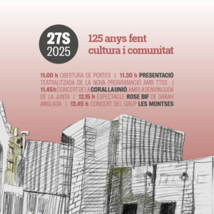 Cartell acte celebració 125è aniversari i inici de curs - 27 de setembre de 2025 a les 11 h