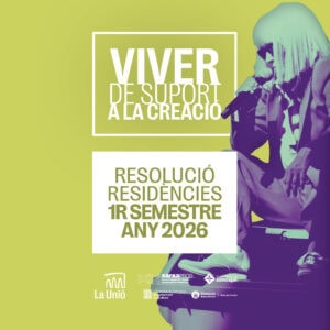 Cartell resolució 9a convocatòria residències artístiques