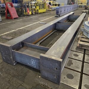 Heavy steel plate frame support by the rose corporation