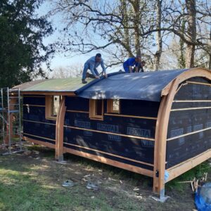 cabanes du parc en travaux