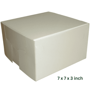 7" x 7" x 3" Hand Erect Cake Boxes (x250)