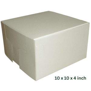 10" x 10" x 4" Hand Erect Cake Boxes (x100)
