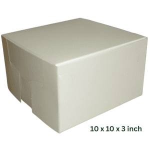 10" x 10" x 3" Hand Erect Cake Boxes (x100)