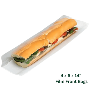 Films Front White Bags 4" x 6" x 14" (x1000)