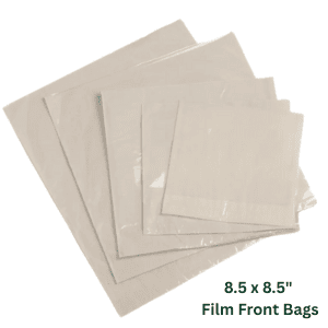 Film Front White Bags 8 1/2" x 8 1/2" (x1000)