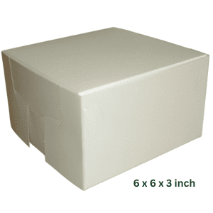 6" x 6" x 3" Hand Erect Cake Boxes (x250)