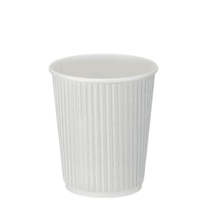 12oz White Kraft Ripple Cup PE Lined (x500)