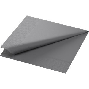 Duni 33cm 2 Ply Napkins Granite Grey (16 x 125)