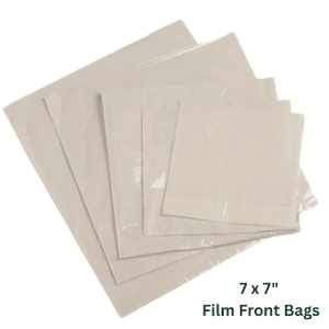 Film Front White Bags 7" x 7" (x1000)