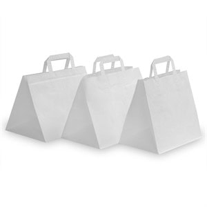 Large White Patisserie Wide Base Carriers 317x218x245mm (x250)