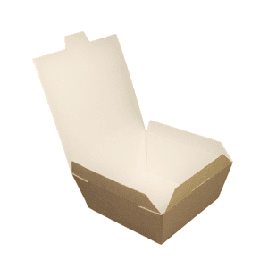 Medium Food To Go PE Lined Box (124/150 X 124/150 X 60mm) (x260)