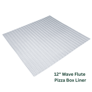 12" Wave Flute Pizza Box Liners (x500)