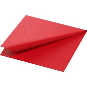 Tissue Napkin Red 3-ply 24X24cm (8X250)