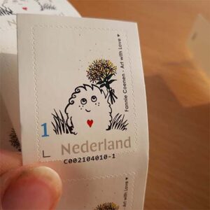 postzegel logo Fannie Coenen Art with Love