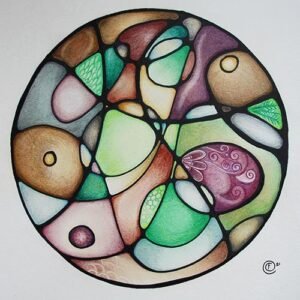 Neurographic Art mandala, Fannie Coenen