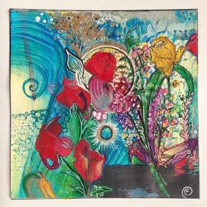 Collage Art, Flowermix, Fannie Coenen