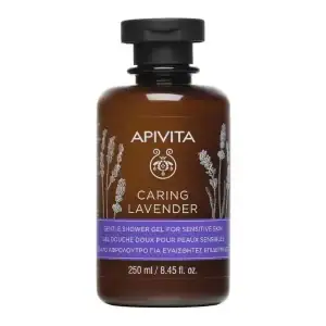 Apivita Caring Lavender gentle shower gel sensitive skin 250 ml