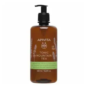 Apivita Tonic Mountain Tea Shower gel with essential oils Eco Pack 500 ml