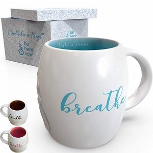 be here now mindfulness meditation gift mug