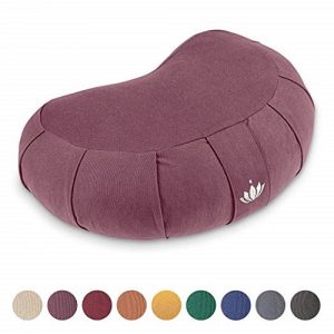 zafu crescent shaped meditation cushion