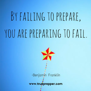 By failing to prepare, you are preparing to fail.