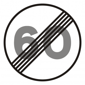 Fin de la Limitación de Velocidad  R-501  V60