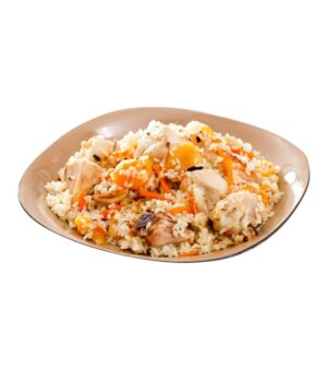 Плов с курицей  вес нетто  250 гр.+/- 5 гр.