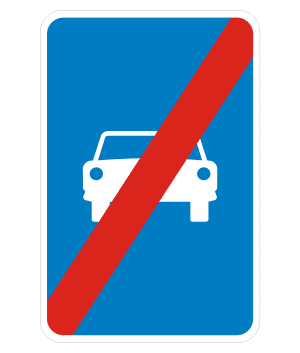 Fin via reservada vehiculos