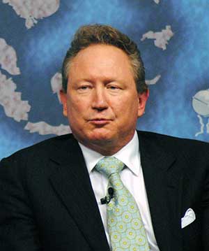 Australian mining magnate Andrew Forrest