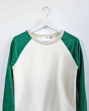 Sweatshirt Femme, Eponge Verte Peps et Ivoire