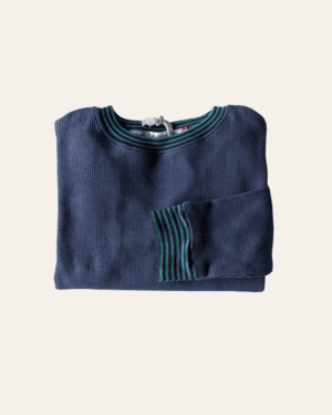 Sweat Enfant, 8 ans, Jersey nid d'abeille bleu denim