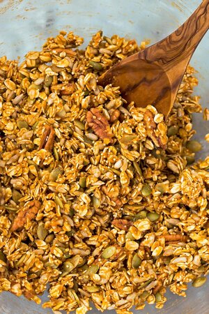 Mixed up pumpkin granola mix