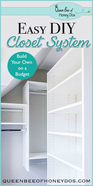 Easy DIY Closet System | custom closet | home improvement |storage solutions