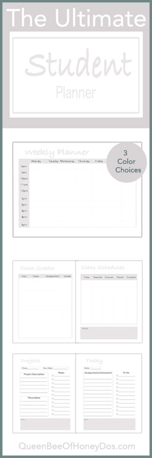 school planner printable