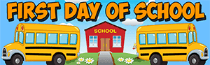 First Day of School Song Banner