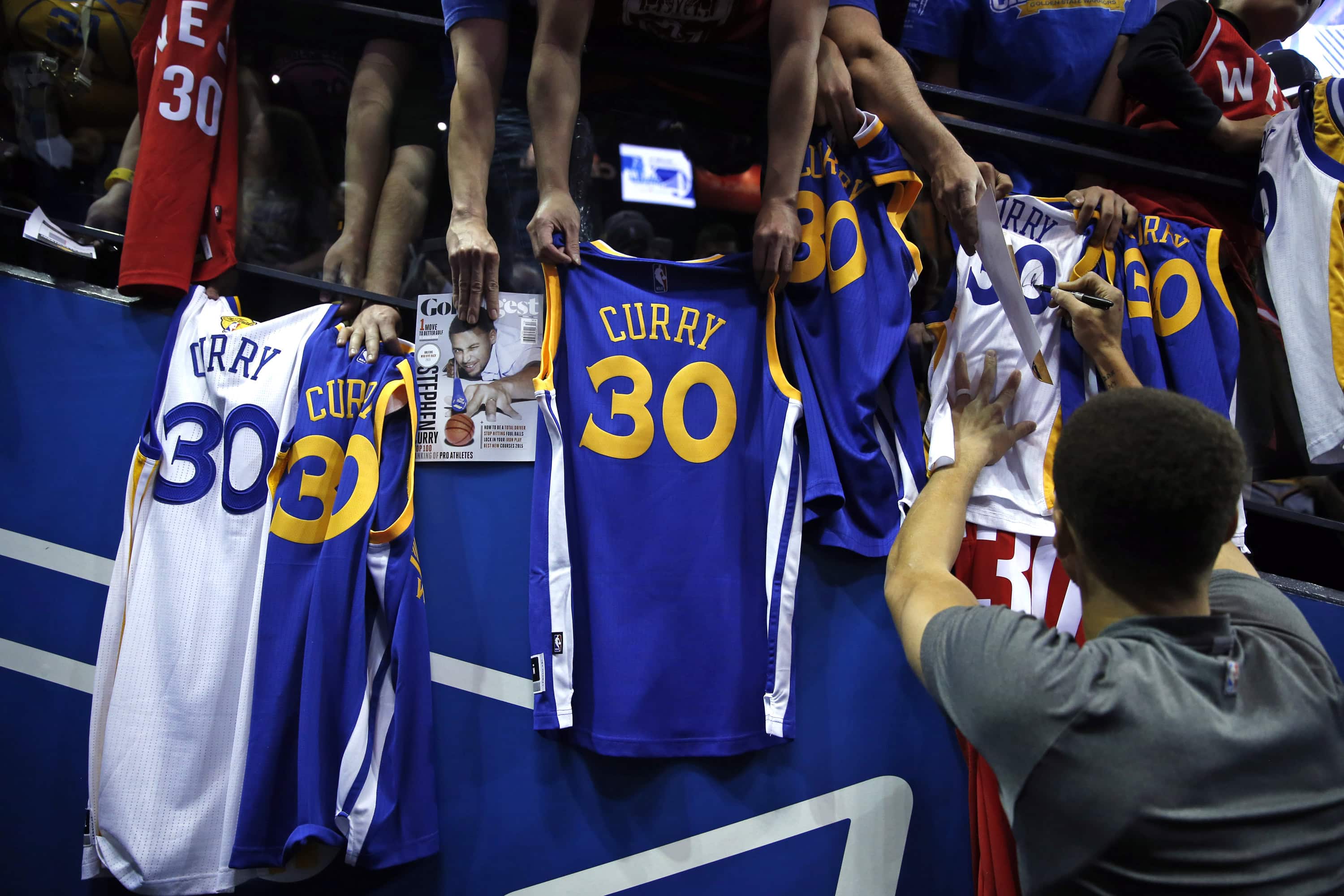 Adidas Golden State Warriors 2015 NBA Finals Steph Curry Jersey